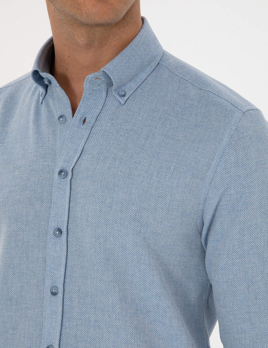 Mavi Slim Fit Uzun Kollu G_mlek - Pierre cardin фото 7