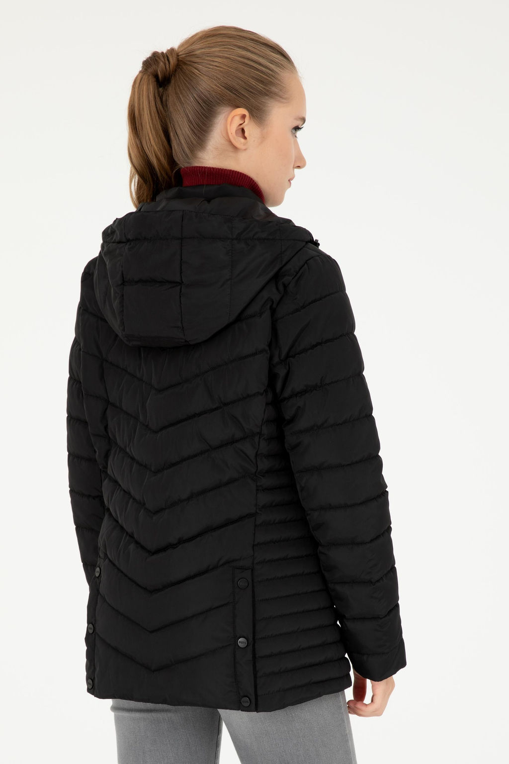 Женское черное пальто - U.s. polo assn фото 5