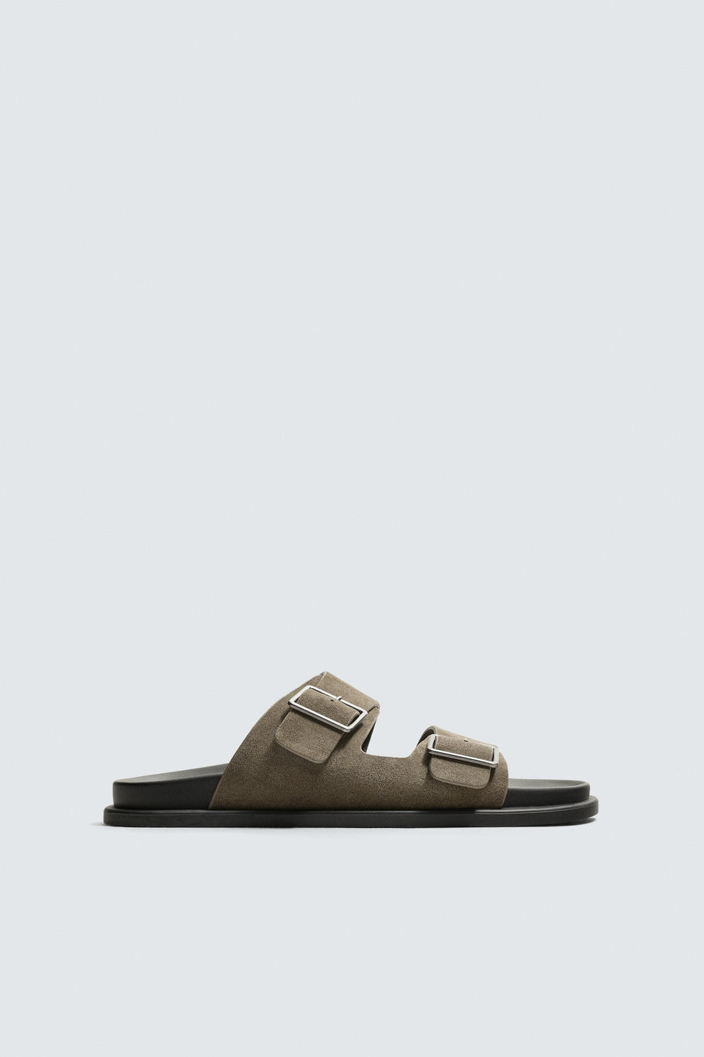 DOUBLE-STRAP LEATHER SANDALS - Zara фото 5
