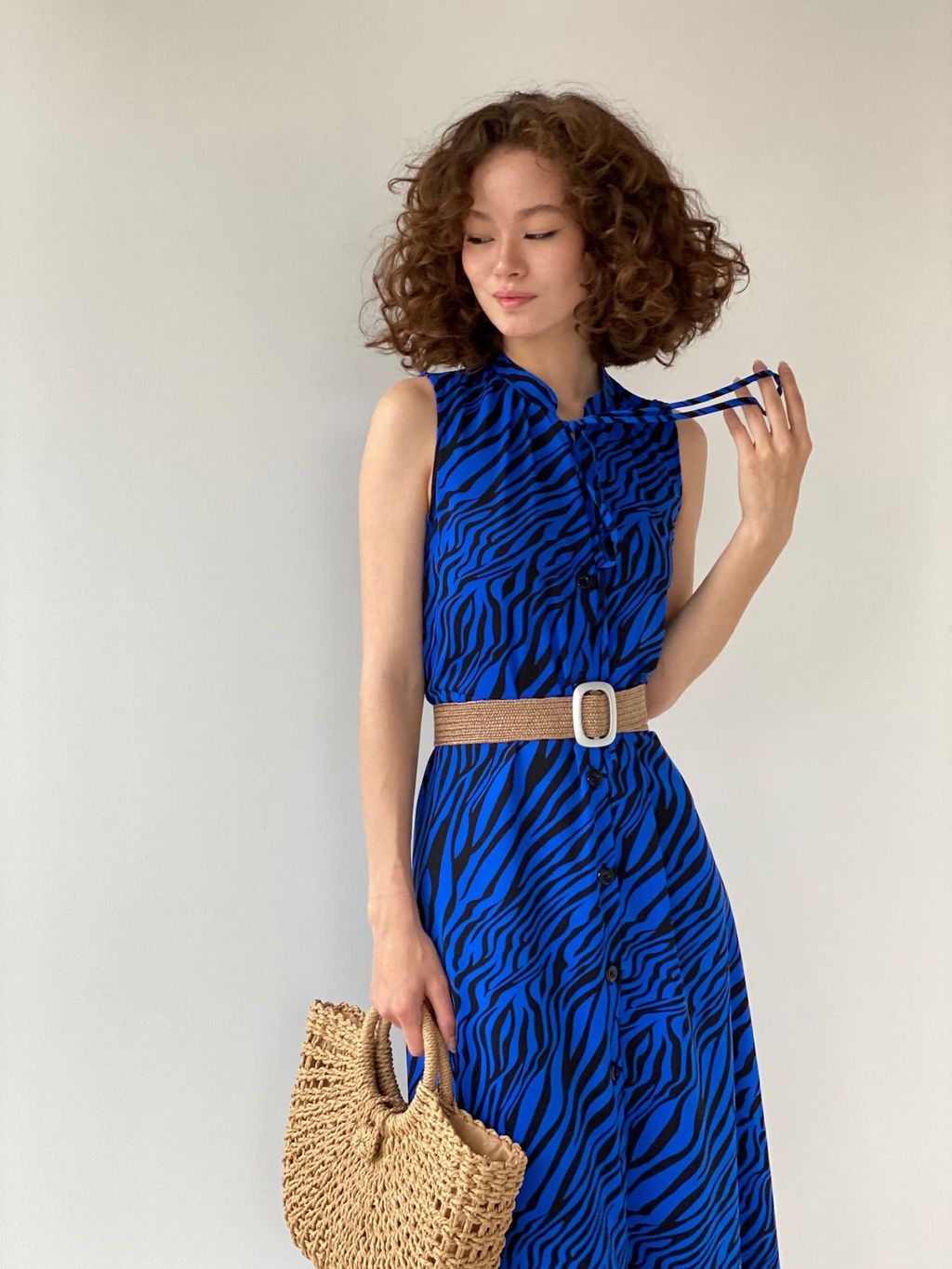 Платье, как из к/ф Красотка, синее с принтом - Martichelli фото 18