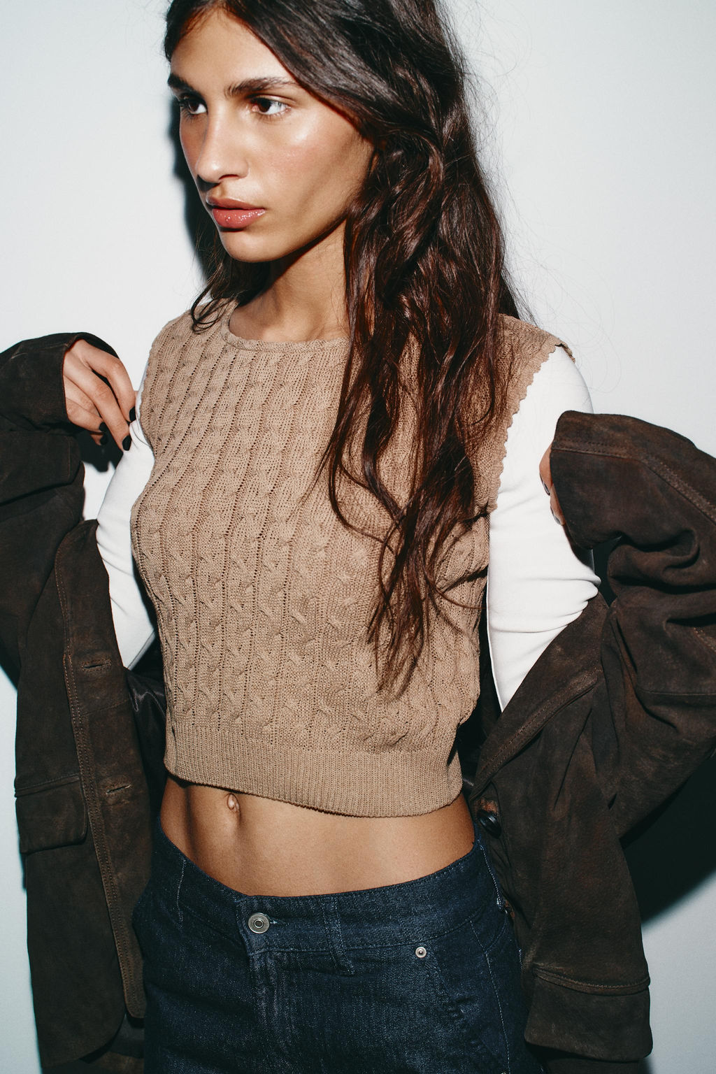 CONTRAST WAISTCOAT T-SHIRT - Zara фото 2