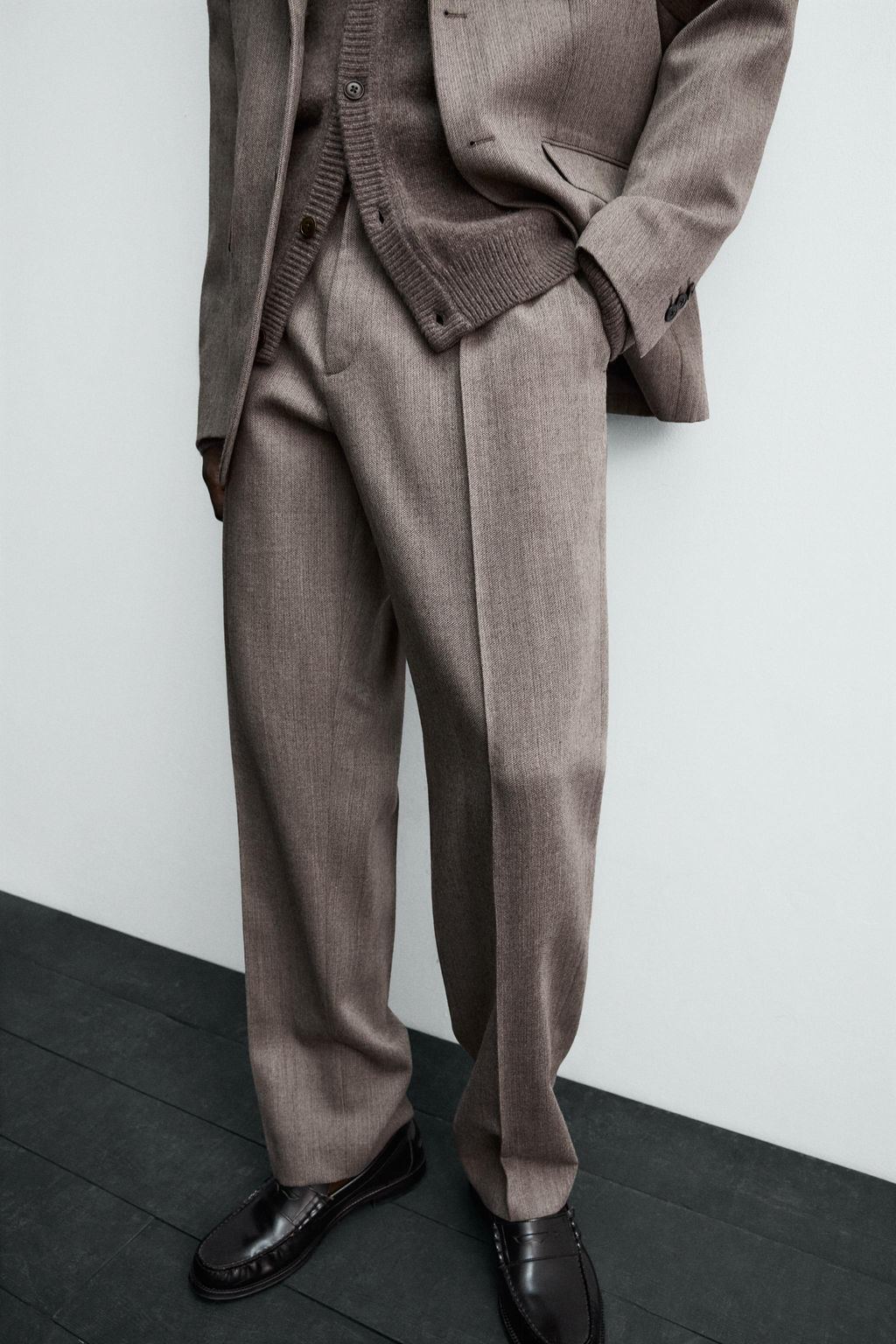 100% WOOL SUIT TROUSERS - Zara фото 5