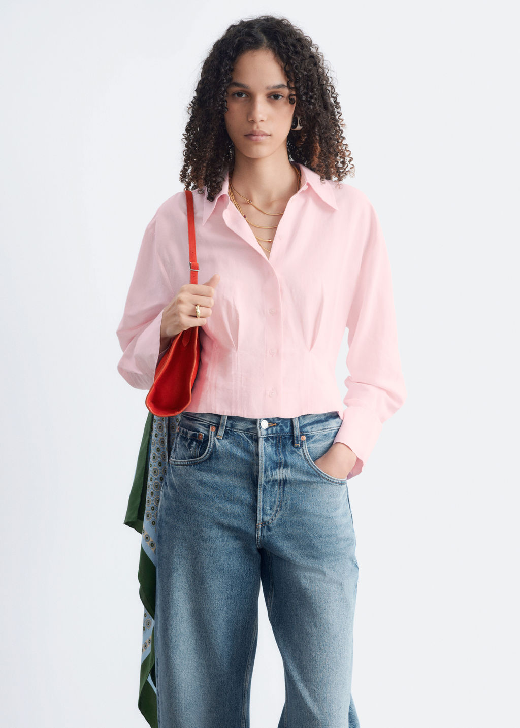 Camisa de corte ajustado a la cintura - H&m фото 2