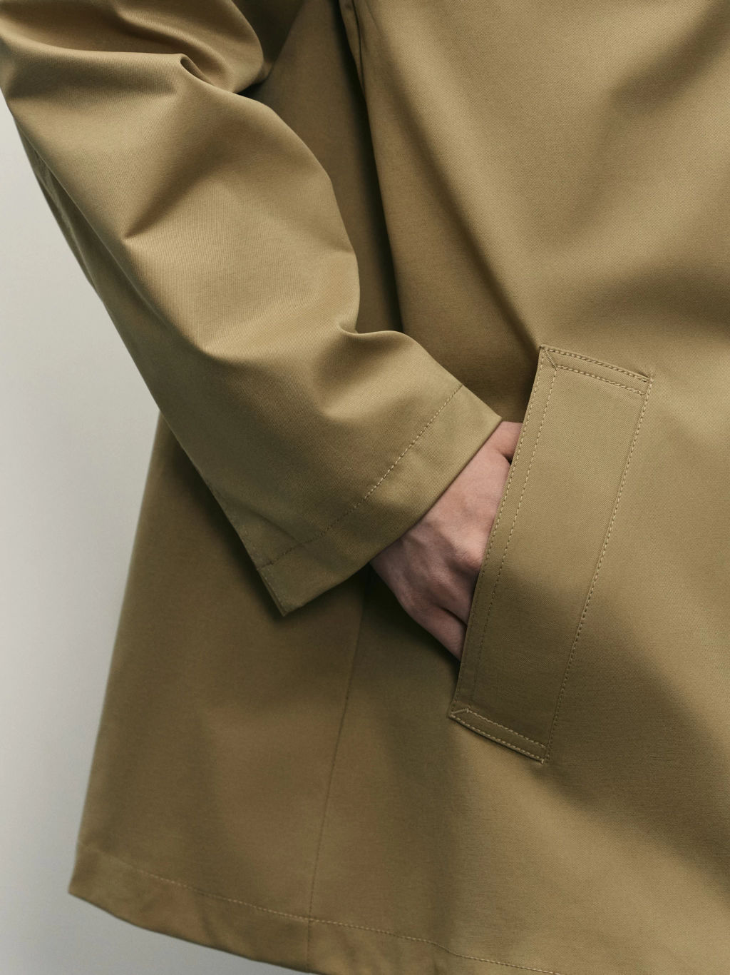 Плащ с акцентным воротником / Zarina  фото 7