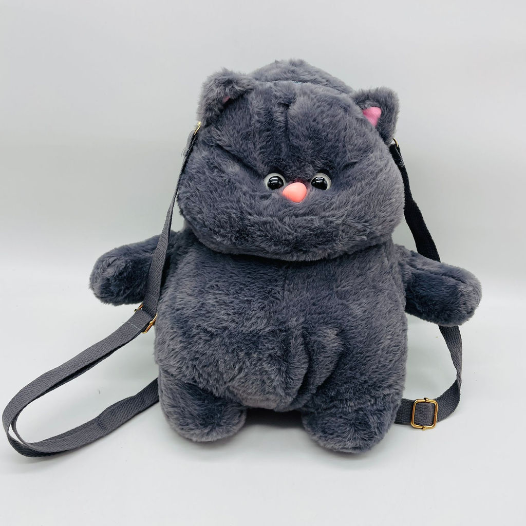 Мягкая игрушка Рюкзак - Котик Пухляш 30 см - Storyland фото 6