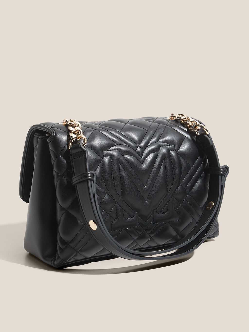 Женская сумка на плечо LOVE MOSCHINO QUILTED BAG Артикул 4623844, черный  фото 3