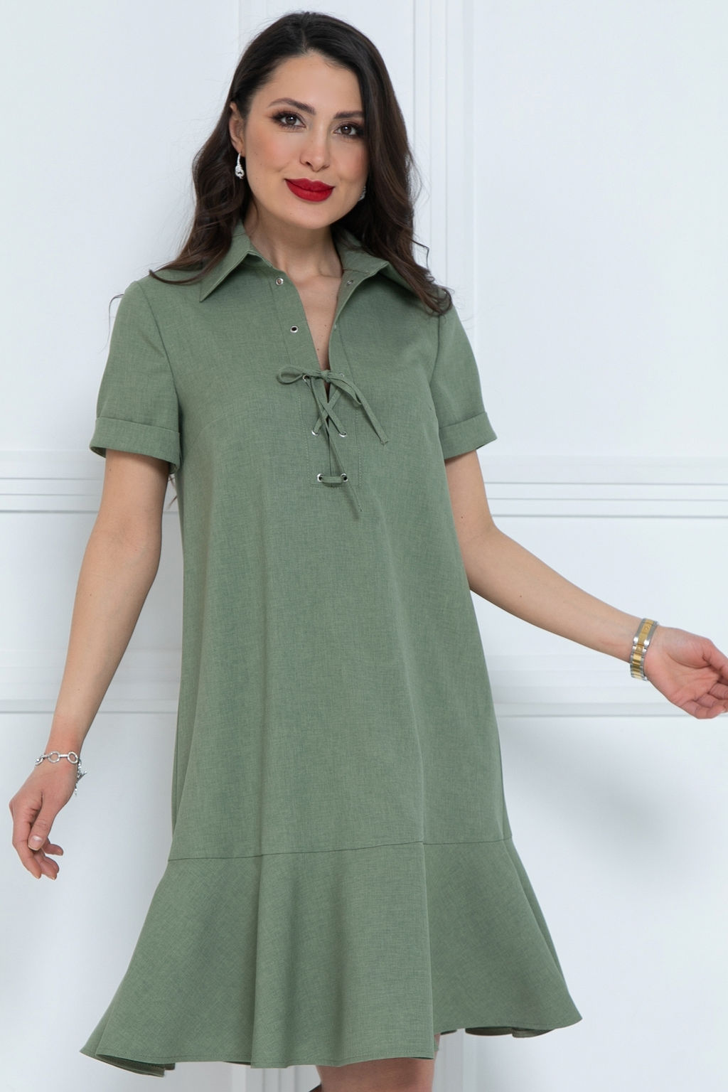 Платье Моника (оливка) - Diolche фото 7