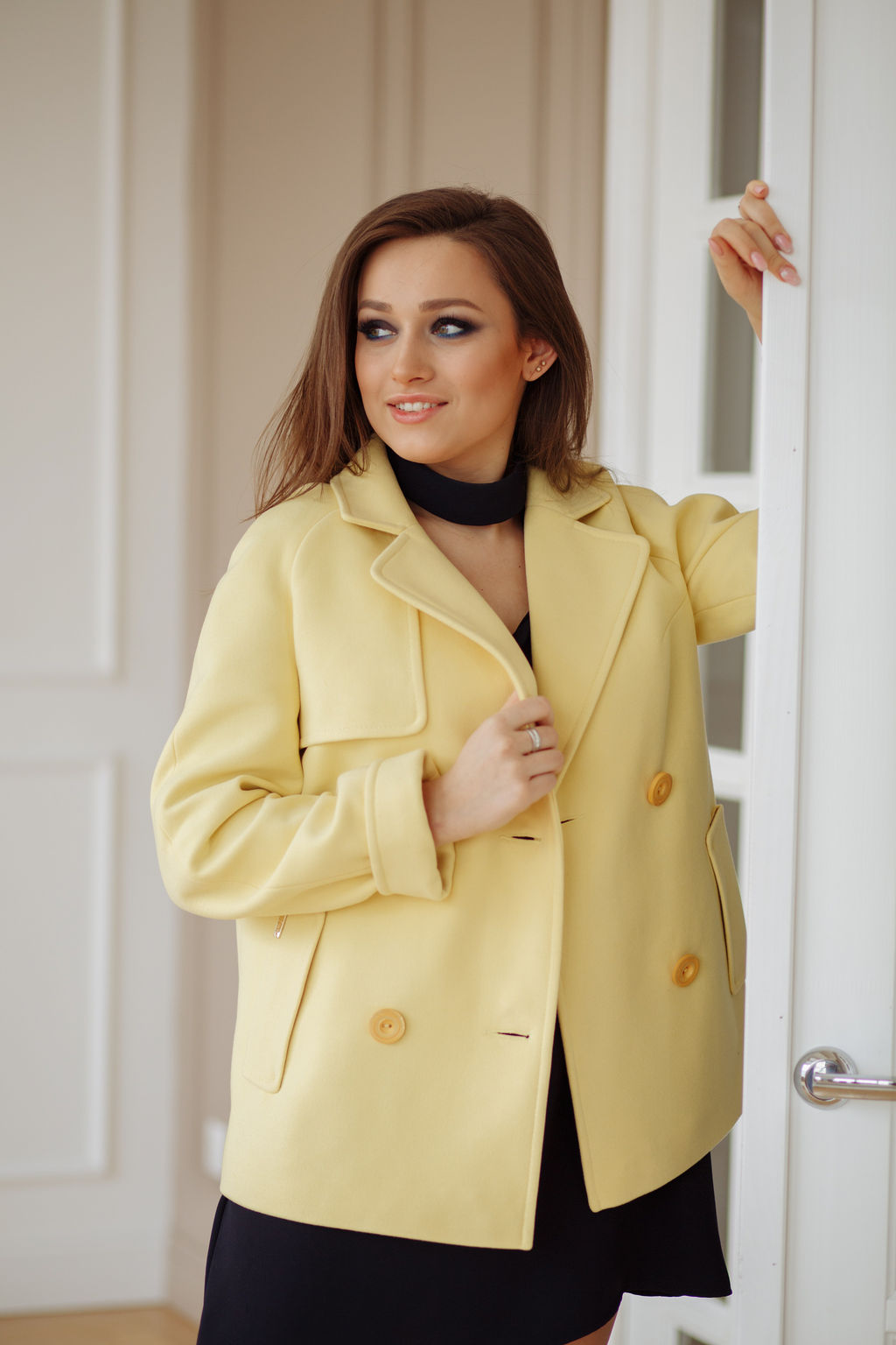 Пальто 20980 (желтый)