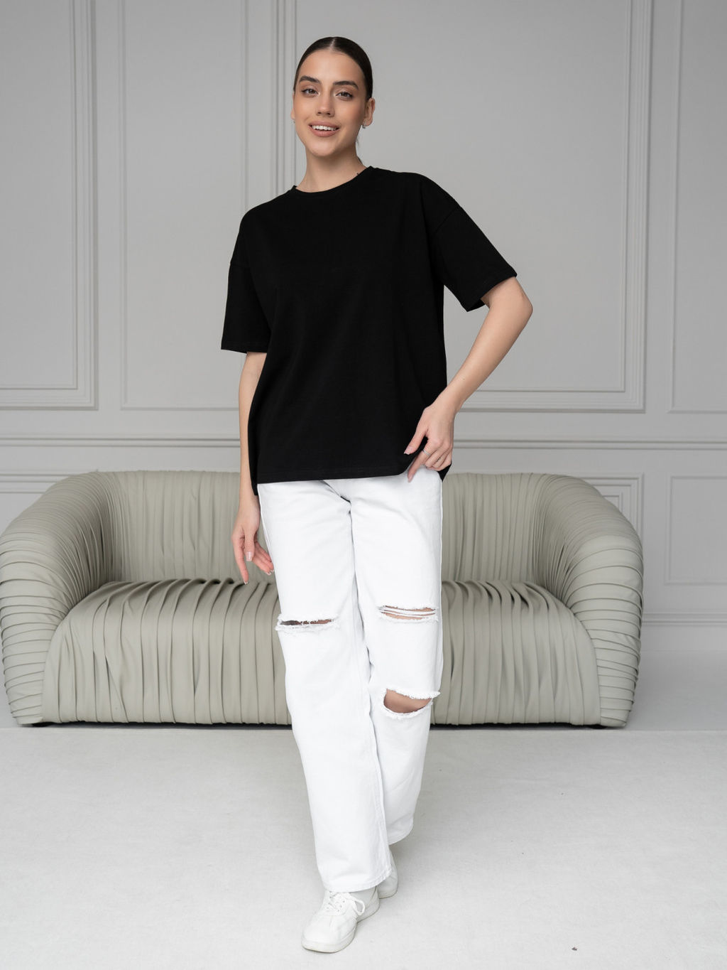 Футболка унисекс Оверсайз, цв. Черный