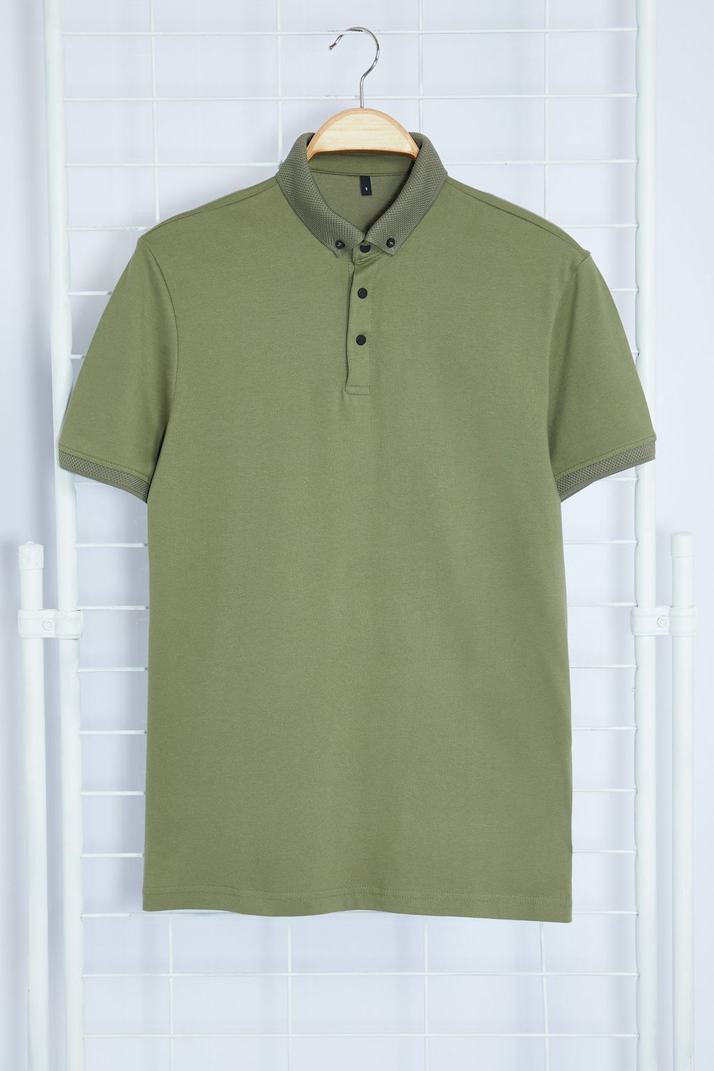 Haki Regular/Normal Kesim Polo Yaka T-shirt TMNSS24PO00047