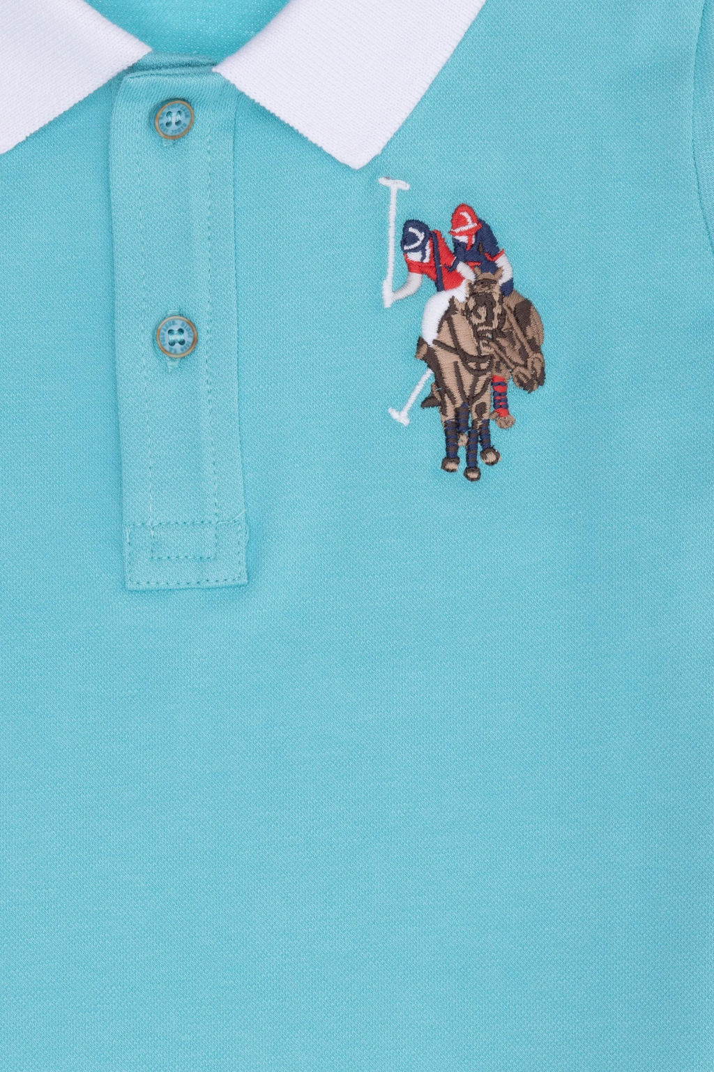 U. S. Polo Assn Мятная базовая футболка-поло для мальчиков - U.s. polo assn фото 3