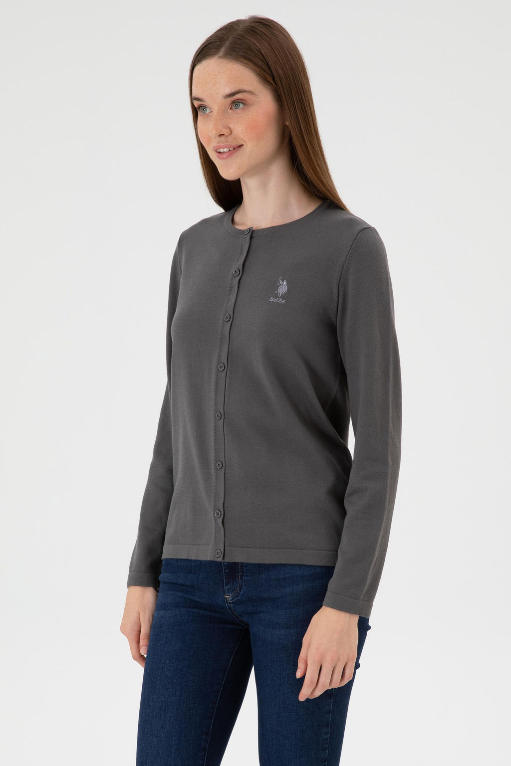 Kad_n Gri Basic Triko H_rka - U.s. polo assn фото 3