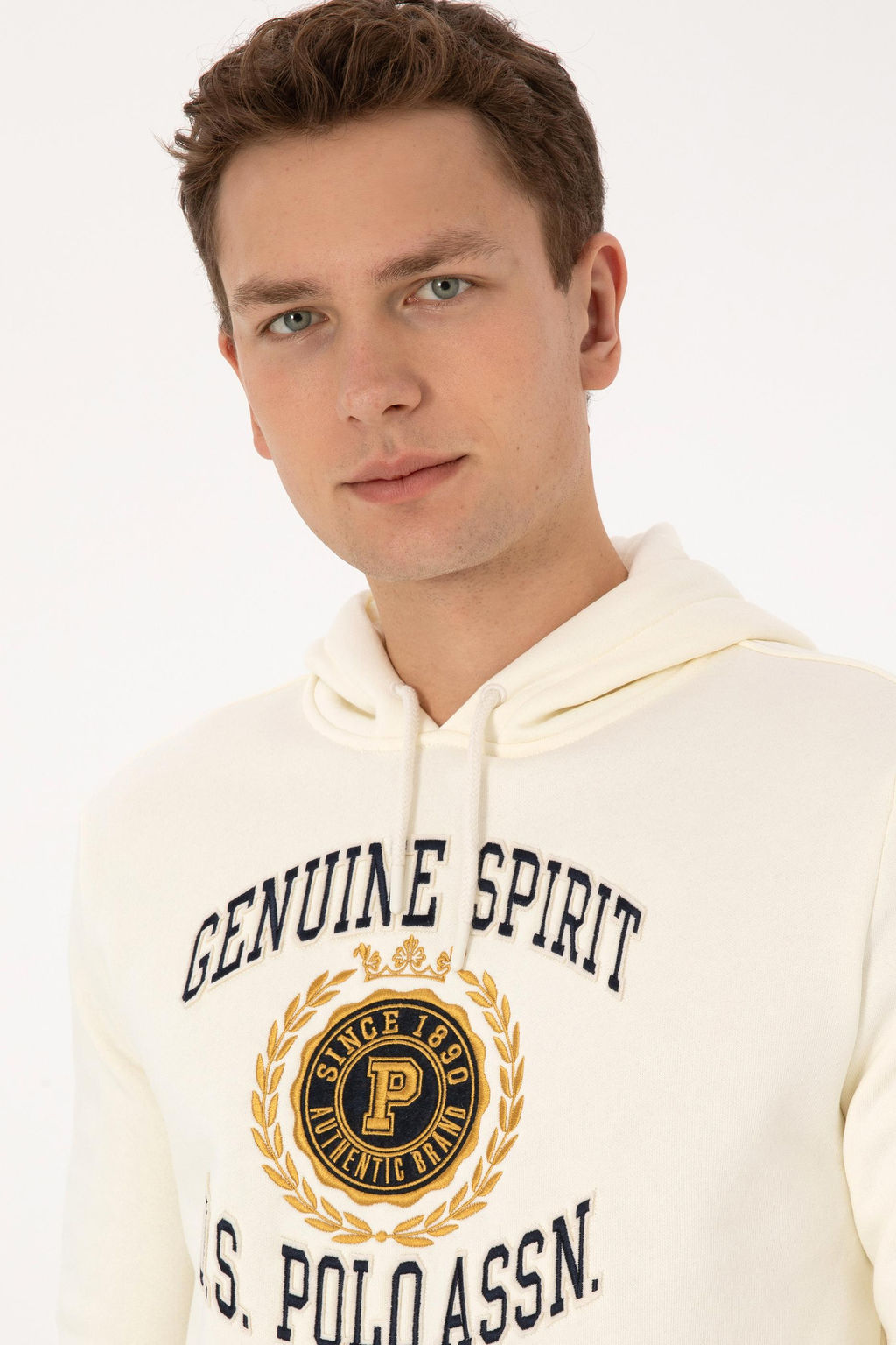 Erkek Krem Sweatshirt - U.s. polo assn фото 2