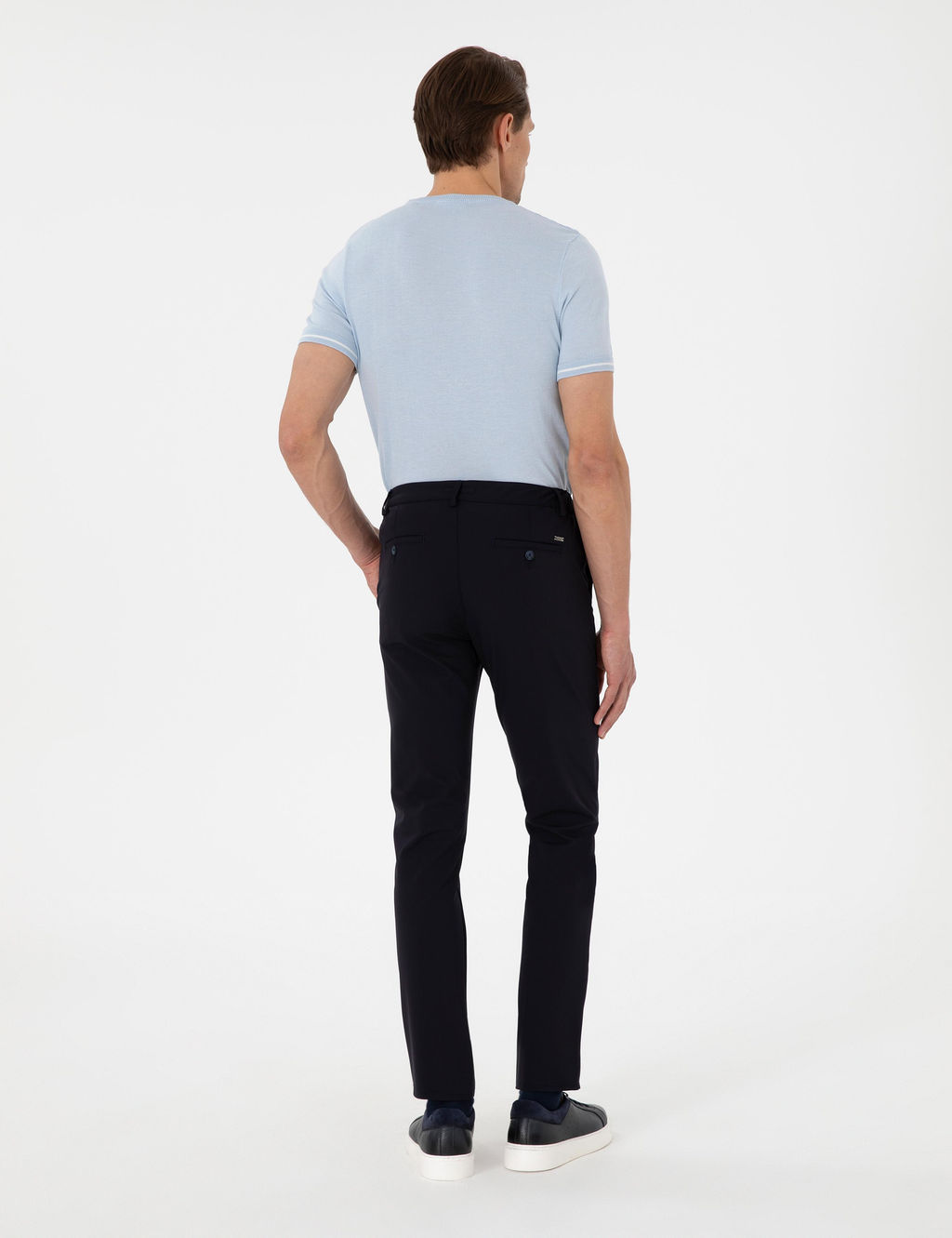 Lacivert Slim Esnek Jogger Fit Kanvas Pantolon - Pierre cardin фото 4