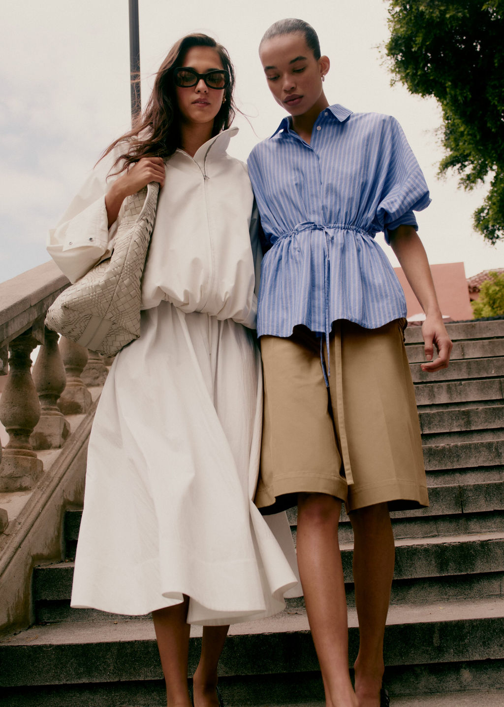 Camisa de popelina de algod?n con cord?n de ajuste - H&m фото 9