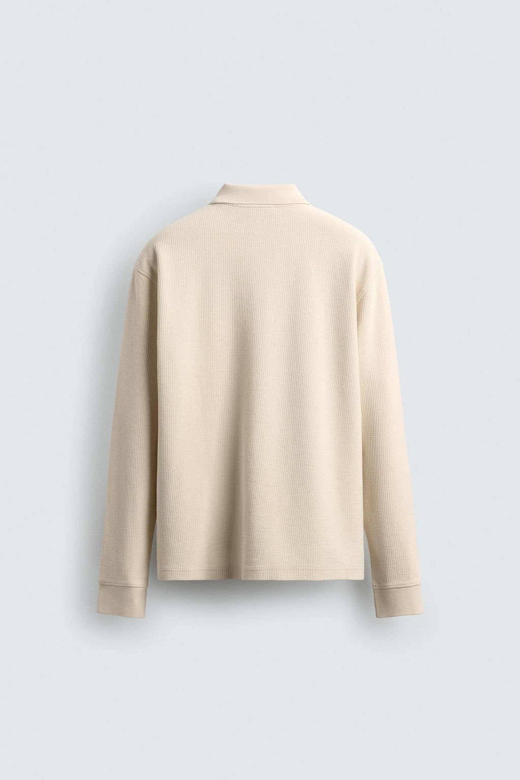 STRIPED TEXTURED POLO SHIRT - Zara фото 8