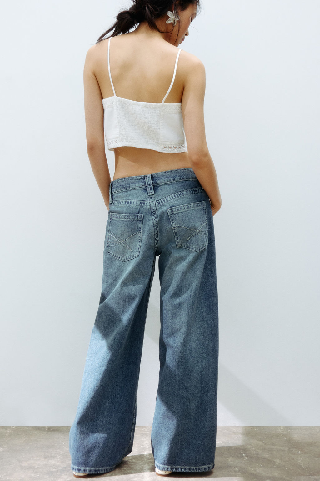 Baggy Wide Low Waist Jeans - H&m фото 5