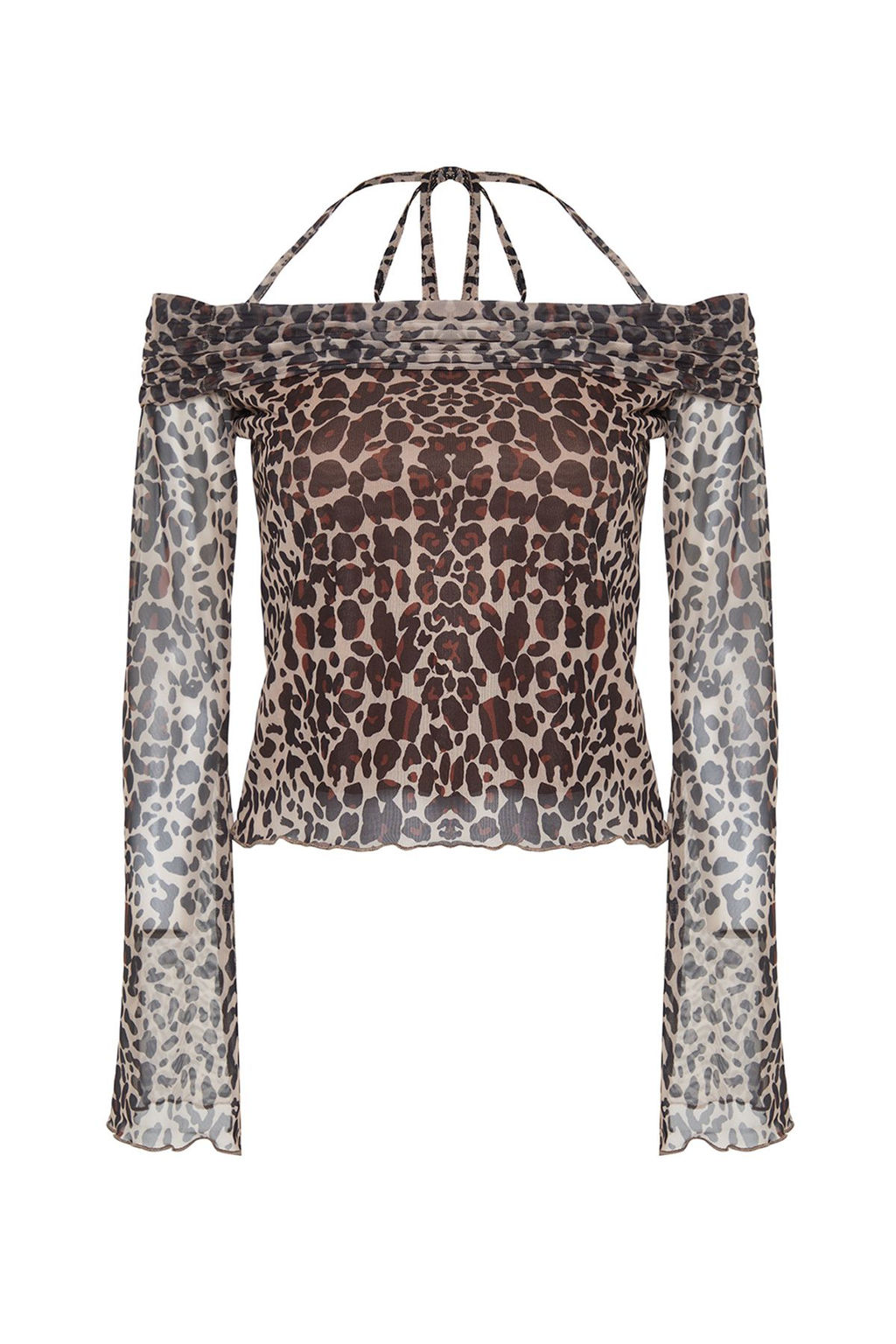 Trendyolmilla Haki Flare Kollu Baglama Detayl? Orme Madonna Yaka Bluz TWOSS24BZ00046  фото 7