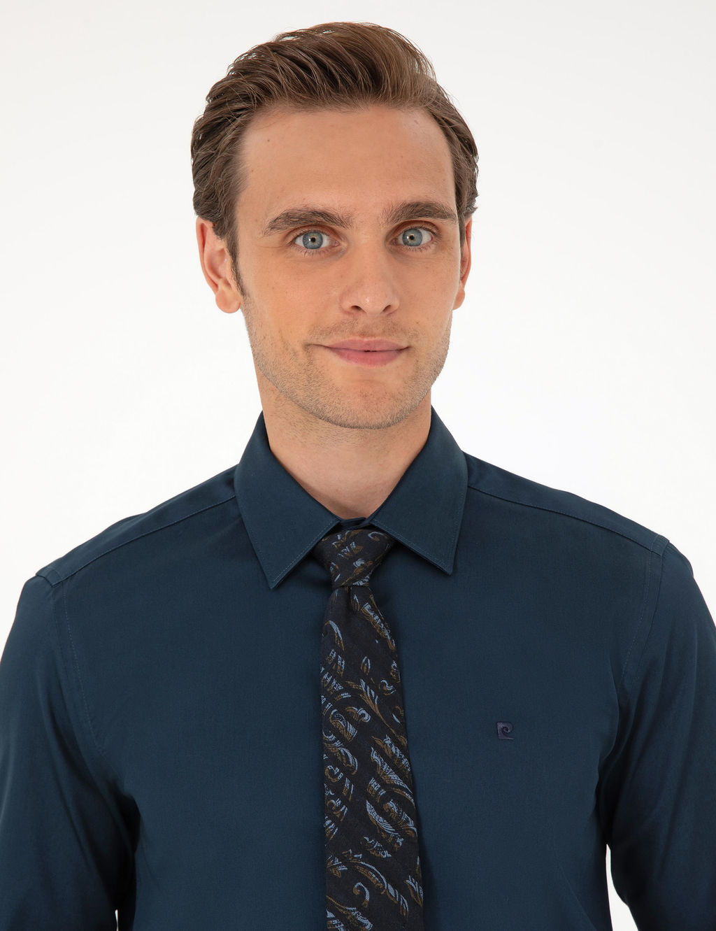 Lacivert Slim Fit Uzun Kollu Basic G_mlek - Pierre cardin фото 2