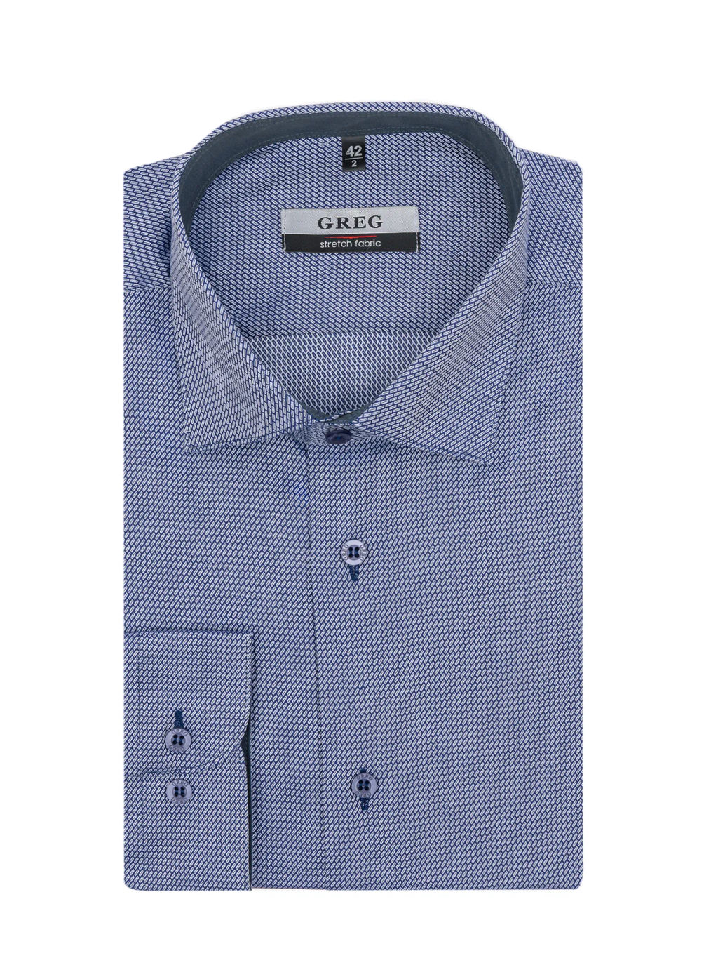 Сорочка мужская длинный рукав GREG 223/137/1339/Z/1 STRETCH  фото 6