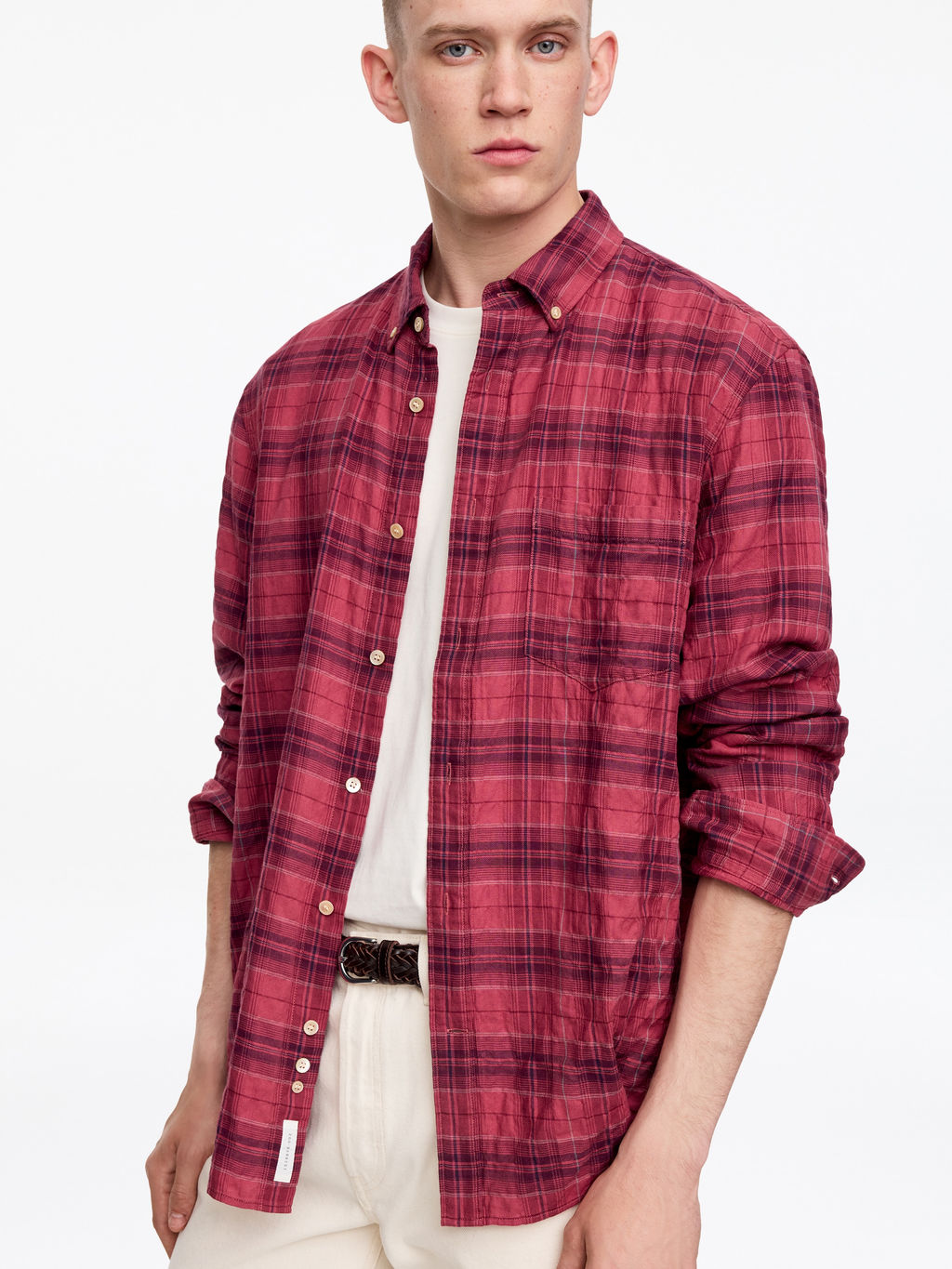 Camisa de franela de corte regular - H&m фото 8