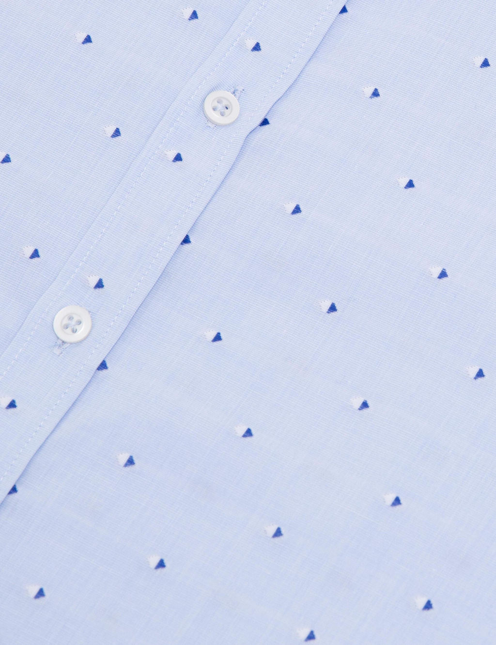 Синяя зауженная рубашка с длинным рукавом - Cacharel фото 4