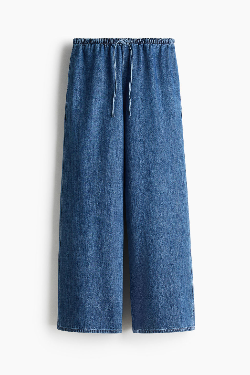 Pantal?n denim con cord?n de ajuste - H&m фото 5