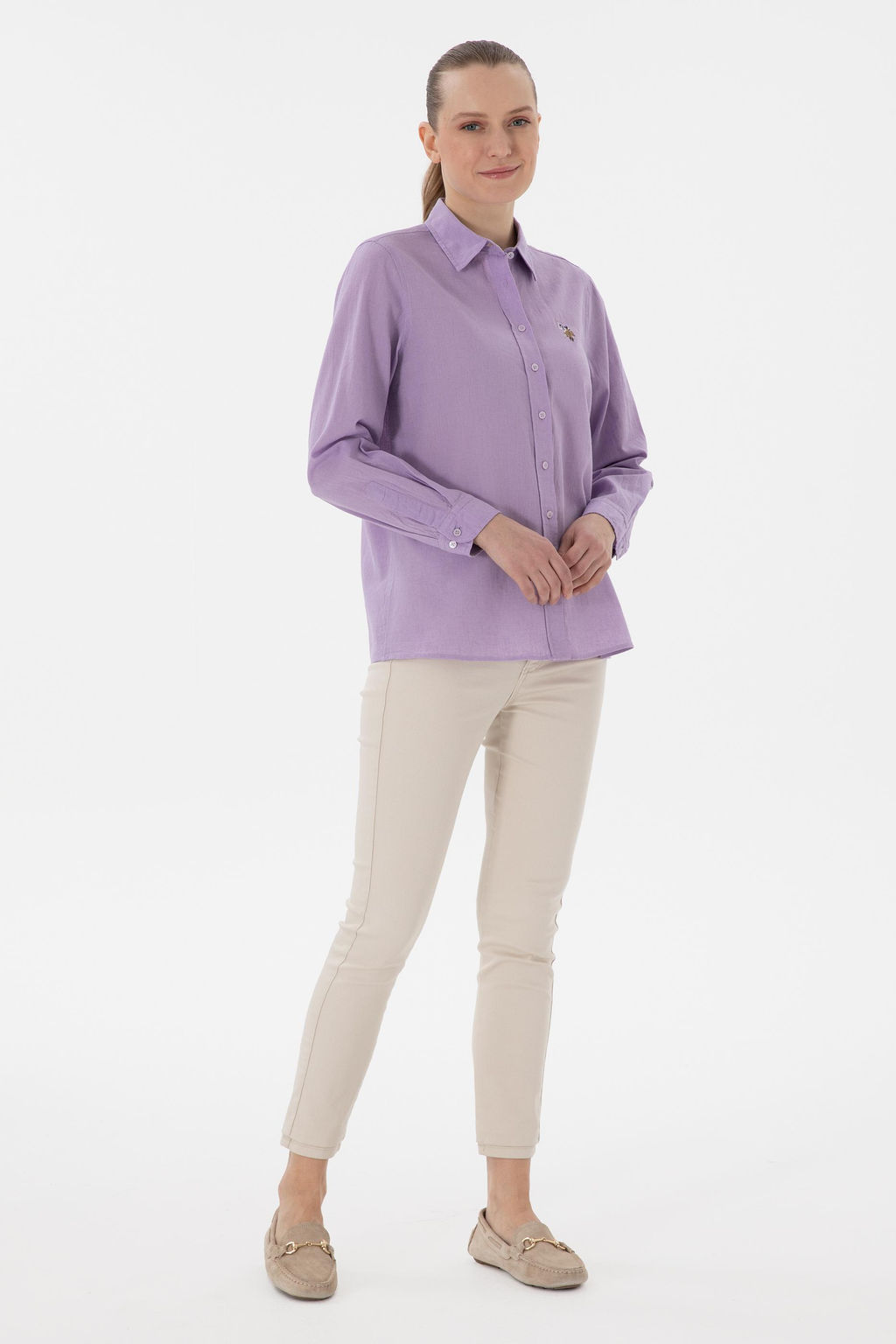 Kad_n Lila Uzun Kollu Basic G_mlek Sepette S_rpriz _ndirim - U.s. polo assn фото 4