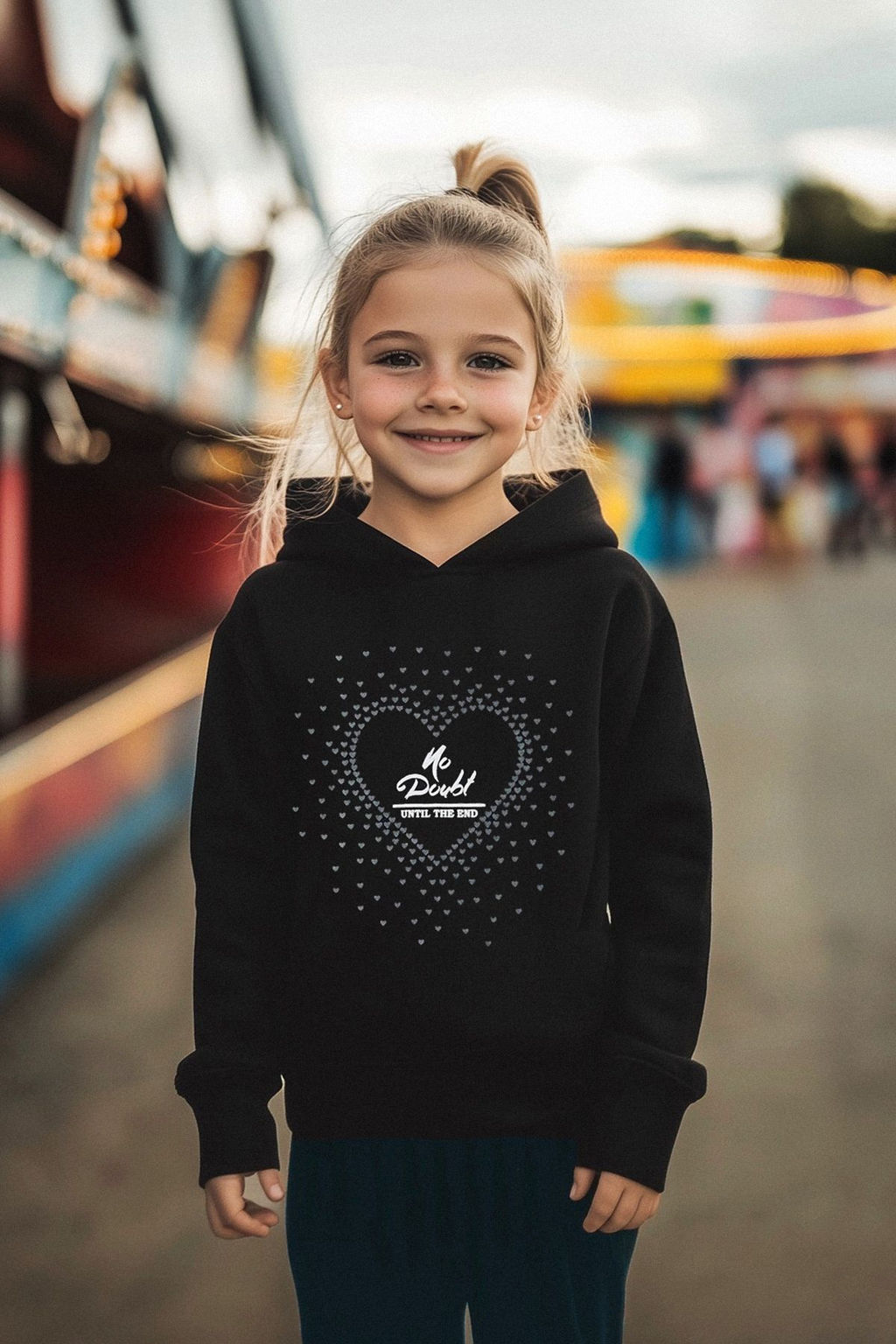 Pudra K?z Cocuk Kalp Pamuklu Orme Sweatshirt TKDAW25SW00012 - Trendyolmilla фото 3