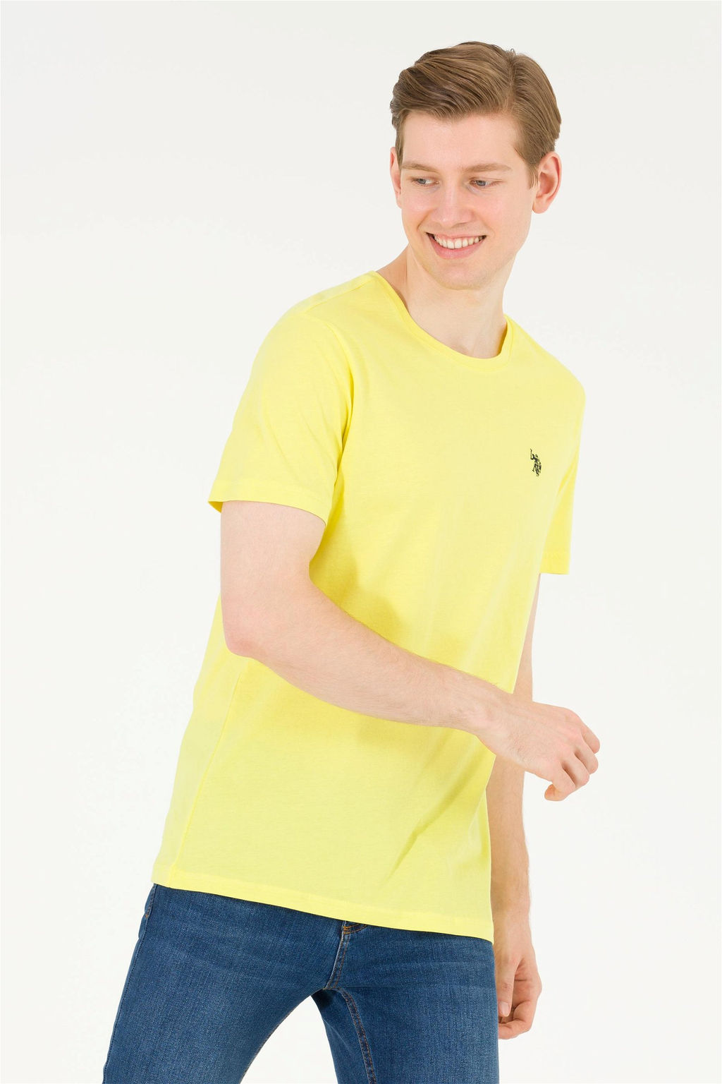 U. S. Polo Assn Мужская футболка Citron Basic с круглым вырезом - U.s. polo assn фото 8
