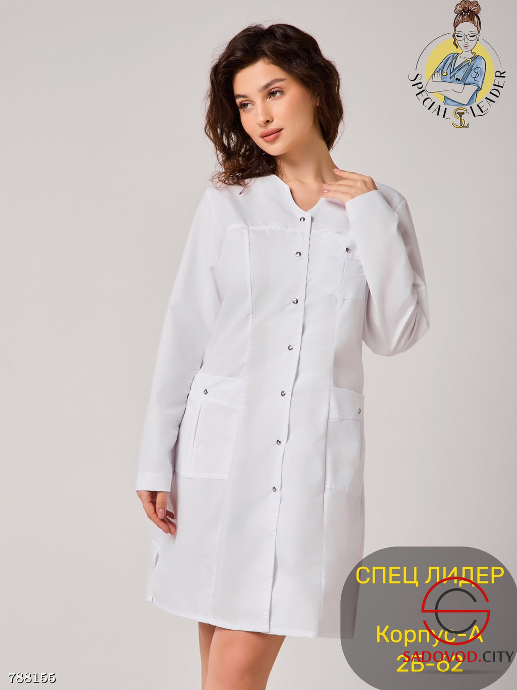Халат медицинский женский - Bruno фото 10