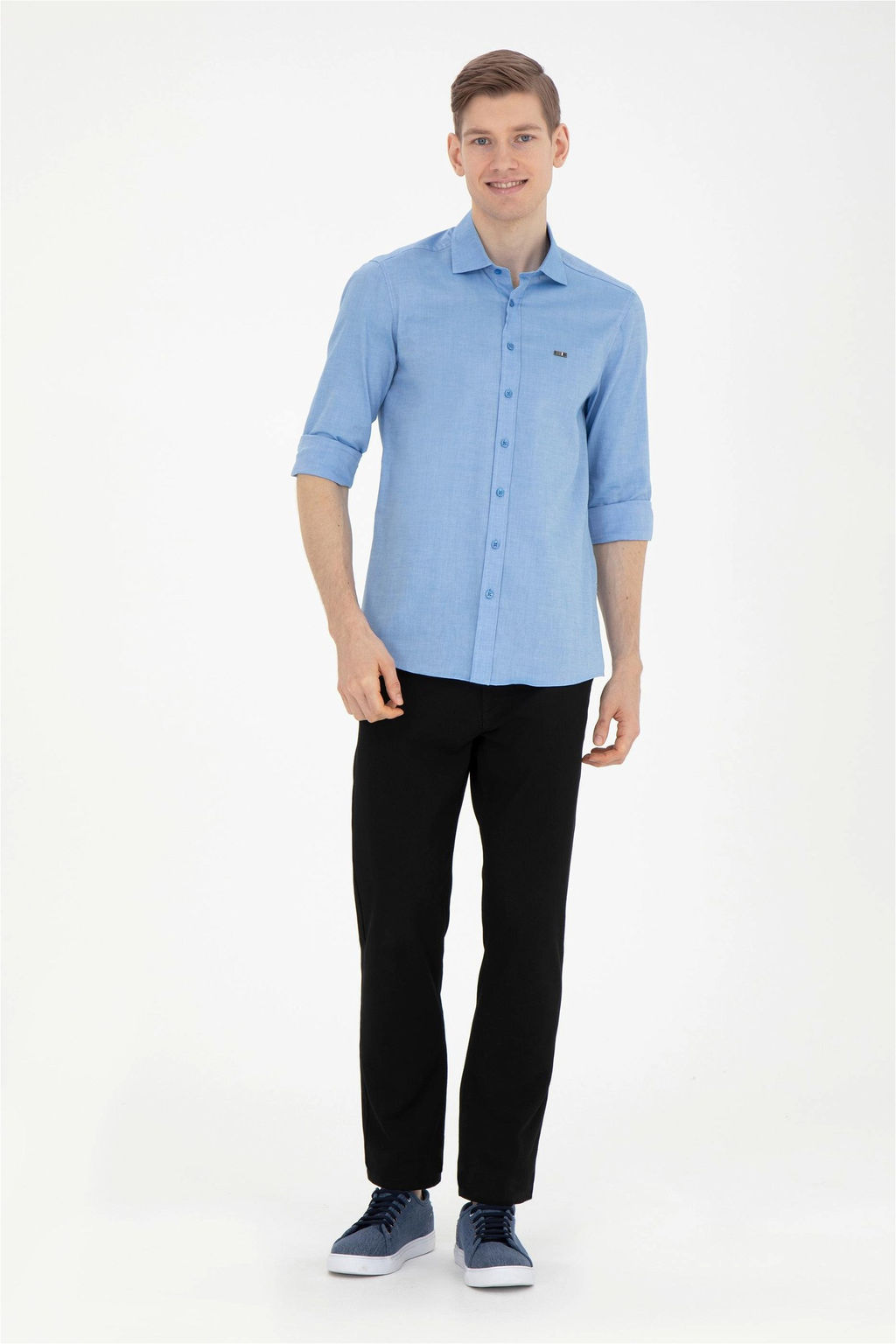 U. S. Polo Assn / Мужские черные брюки из плотной ткани - U.s. polo assn фото 3
