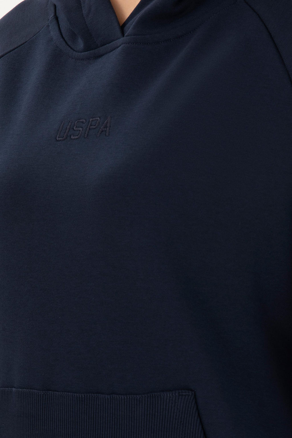 Женская темно-синяя толстовка с капюшоном - U.s. polo assn фото 7