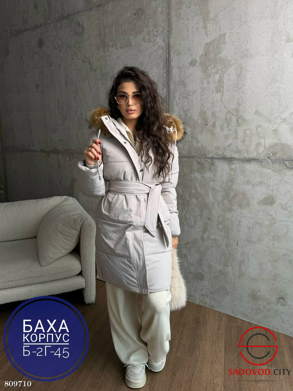 куртка женская с поясом - Bruno фото 2