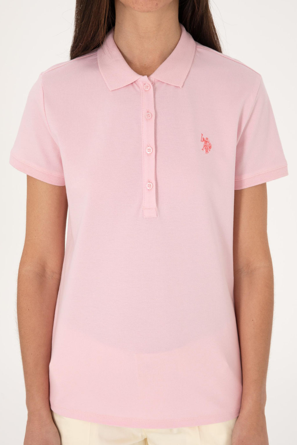 Kad_n A__k Pembe Basic Ti__rt Sepette S_rpriz _ndirim - U.s. polo assn фото 6