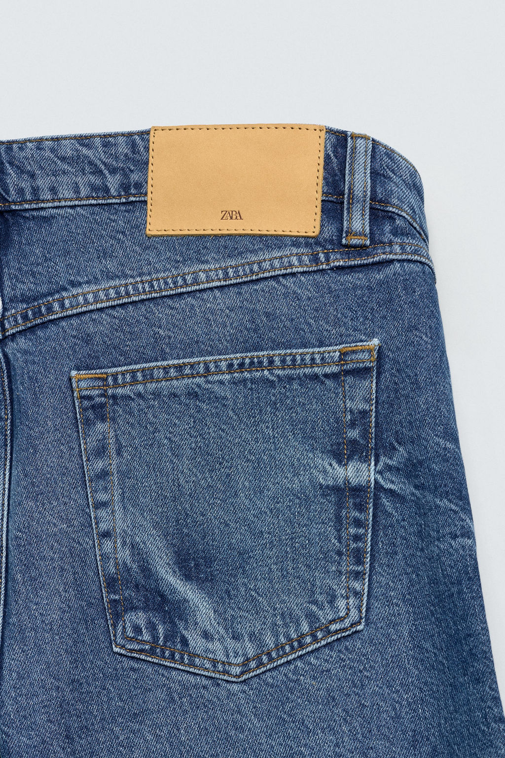 JEANS STRAIGHT FIT ALGOD?N - LYOCELL / Azul - Zara фото 5