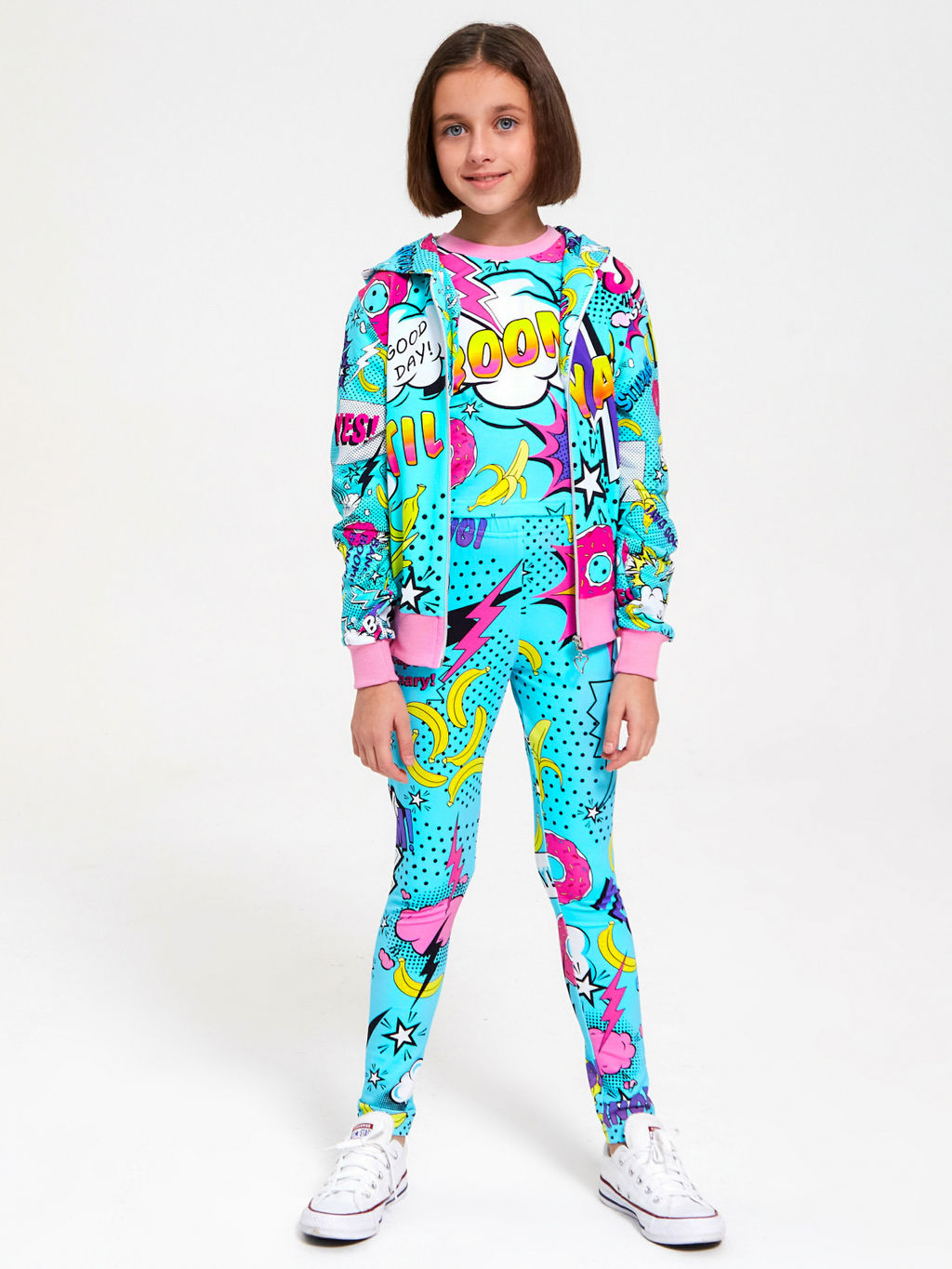 Толстовка "Лето",бирюзовый