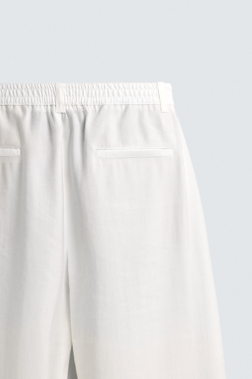 PANTAL?N FLUIDO PLIEGUES LATERALES / Blanco roto - Zara фото 10