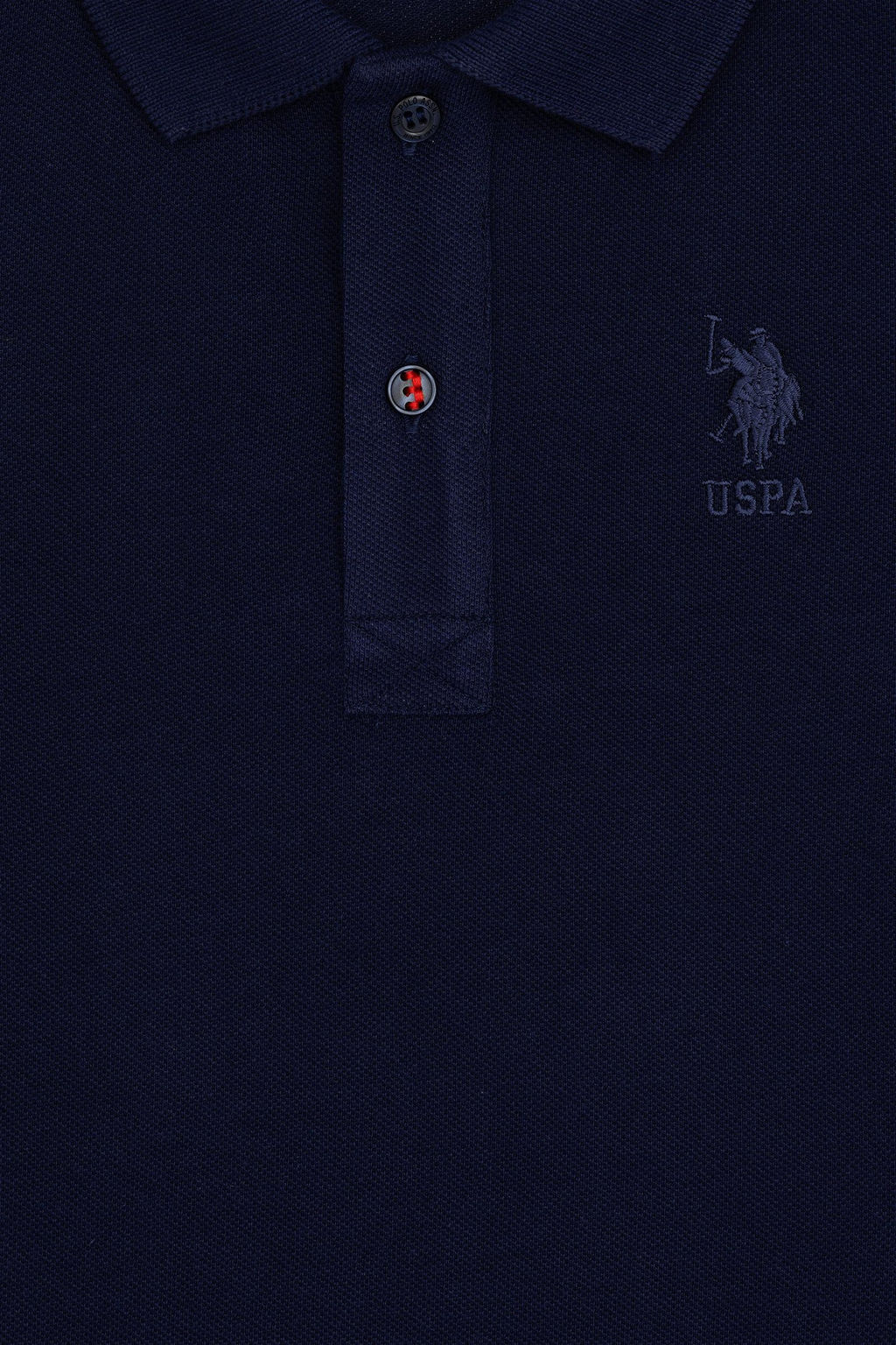 U. S. Polo Assn / Темно-синяя базовая футболка с воротником-поло для мальчиков - U.s. polo assn фото 3