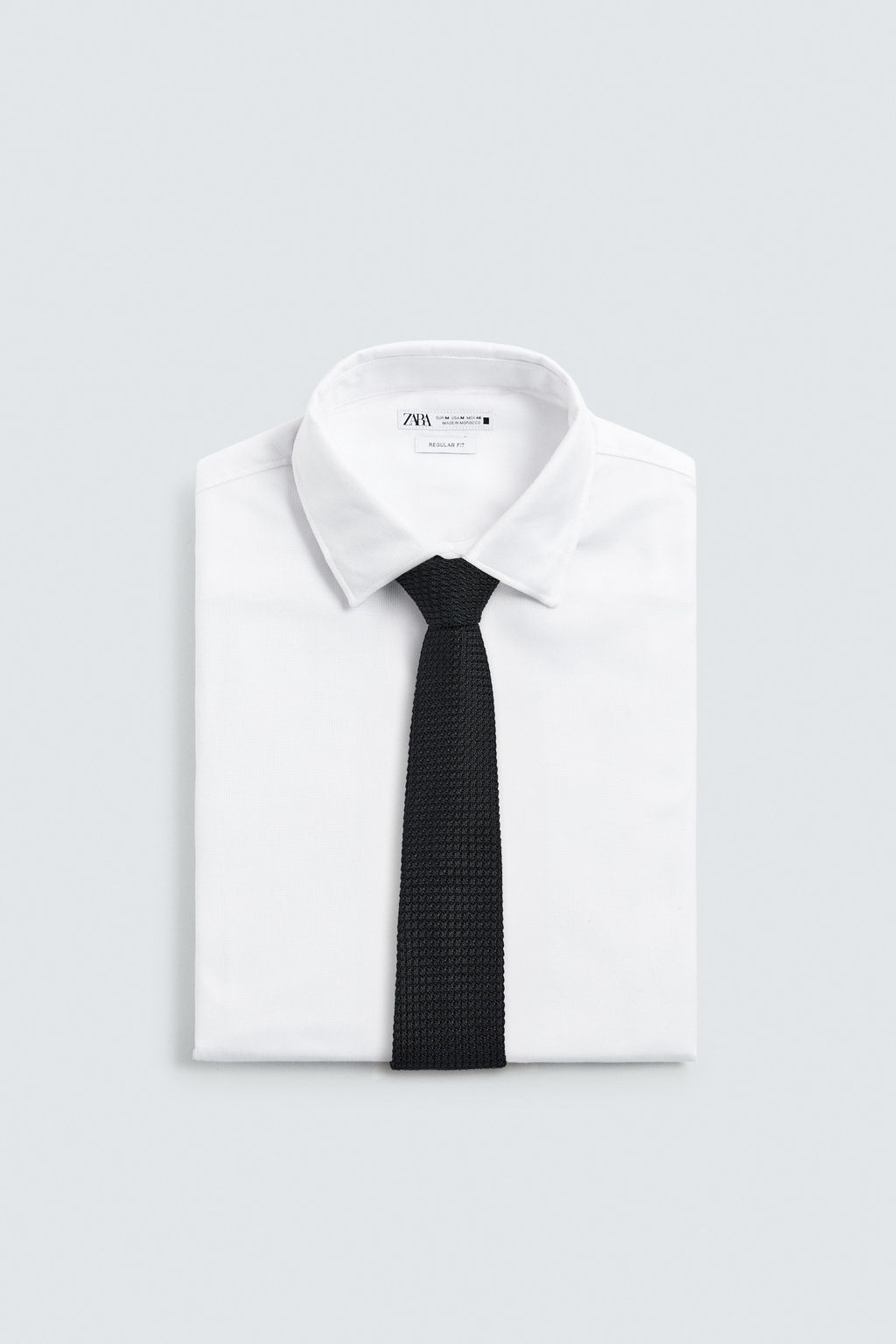 CORBATA ESTRUCTURA 100%SEDA AARON LEVINE X ZARA / Negro  фото 4