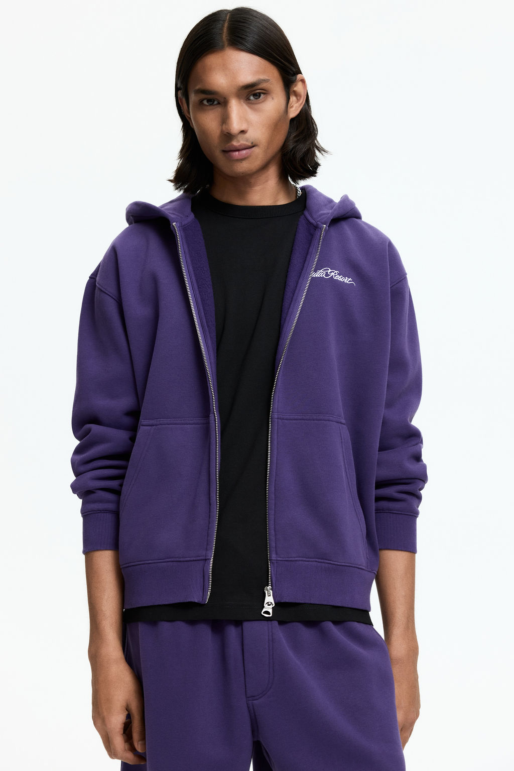 Chaqueta sudadera estampada con capucha Loose Fit - H&m фото 6