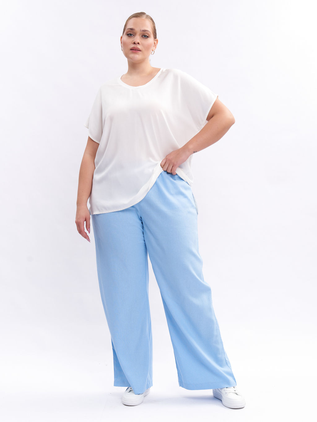 Брюки льняные BB31052BLU13