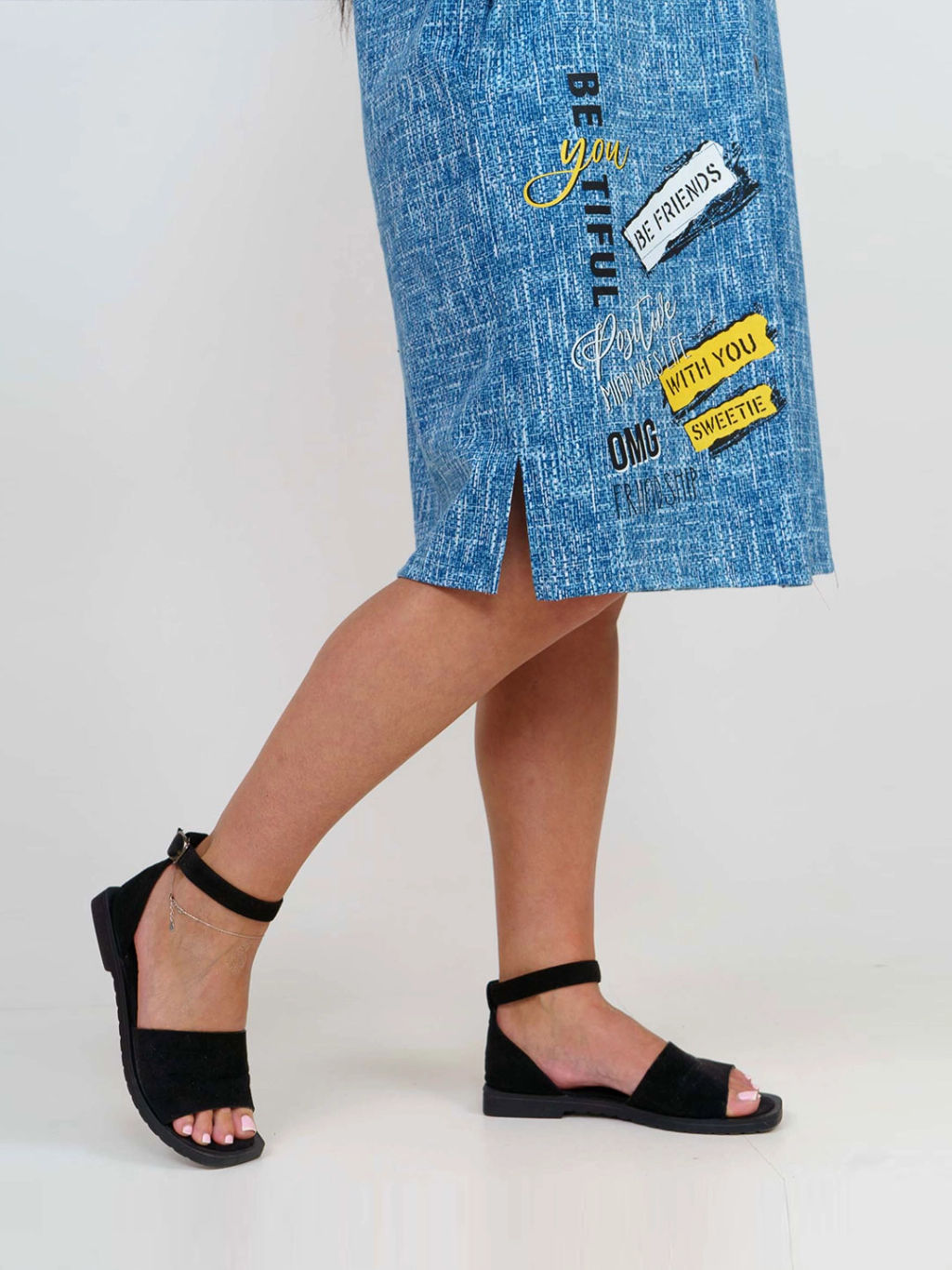 Туника женская, цвет синий