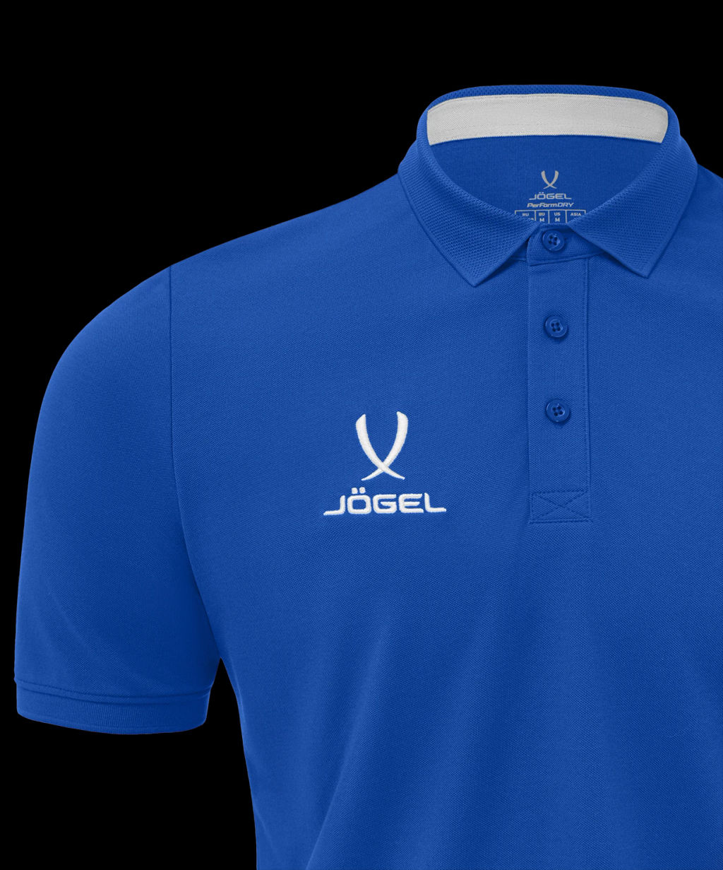 Поло JOGEL PREMIER PerFormDRY CVC Polo, синий  фото 4