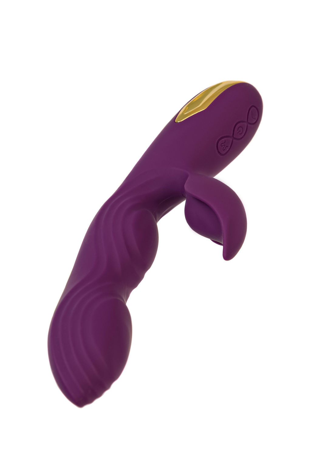 Вибратор с клиторальным стимулятором LEroina Octar, силикон, фиолетовый, 24,5 см