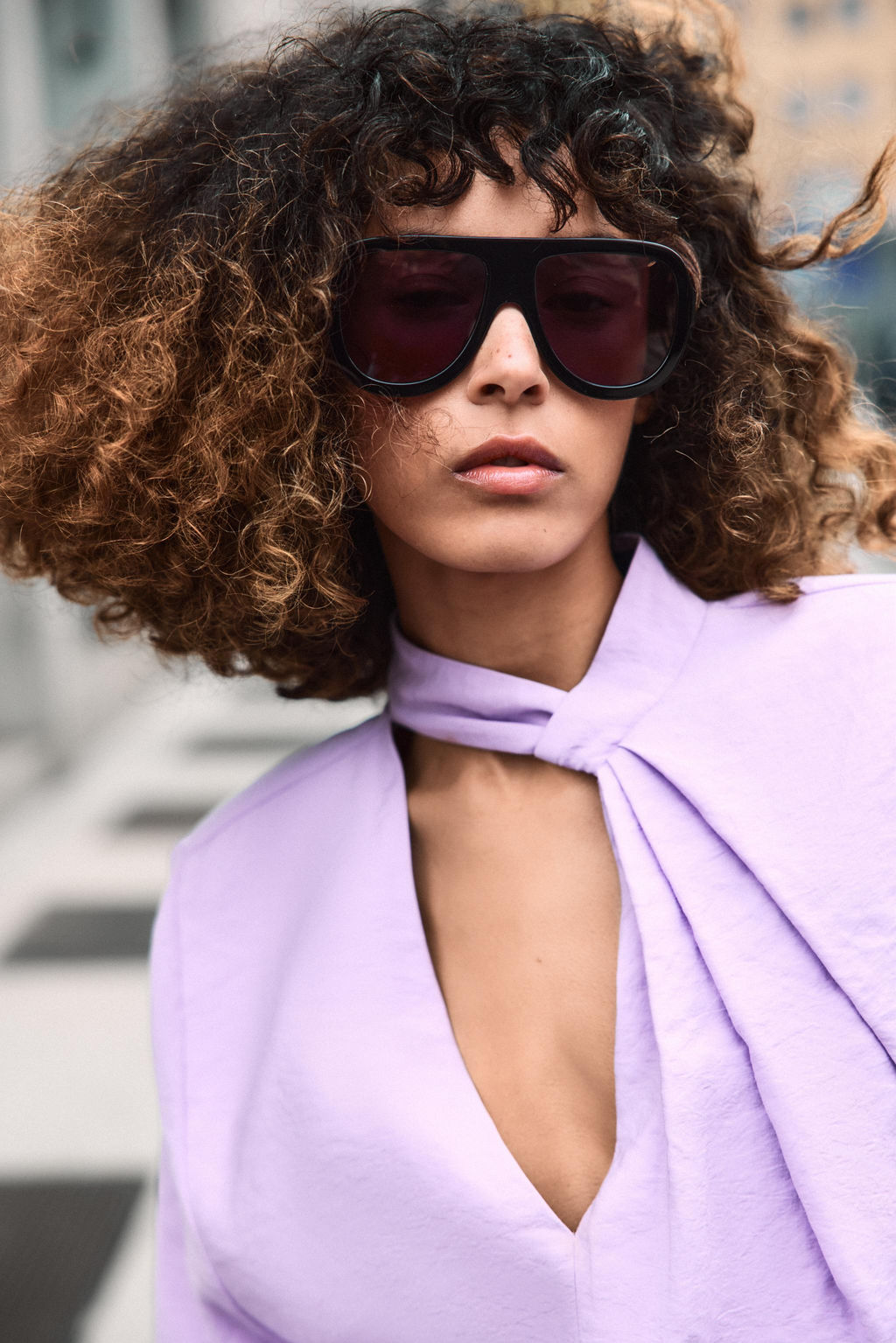 BLUSA FLUIDA HOMBRERAS / Malva - Zara фото 3