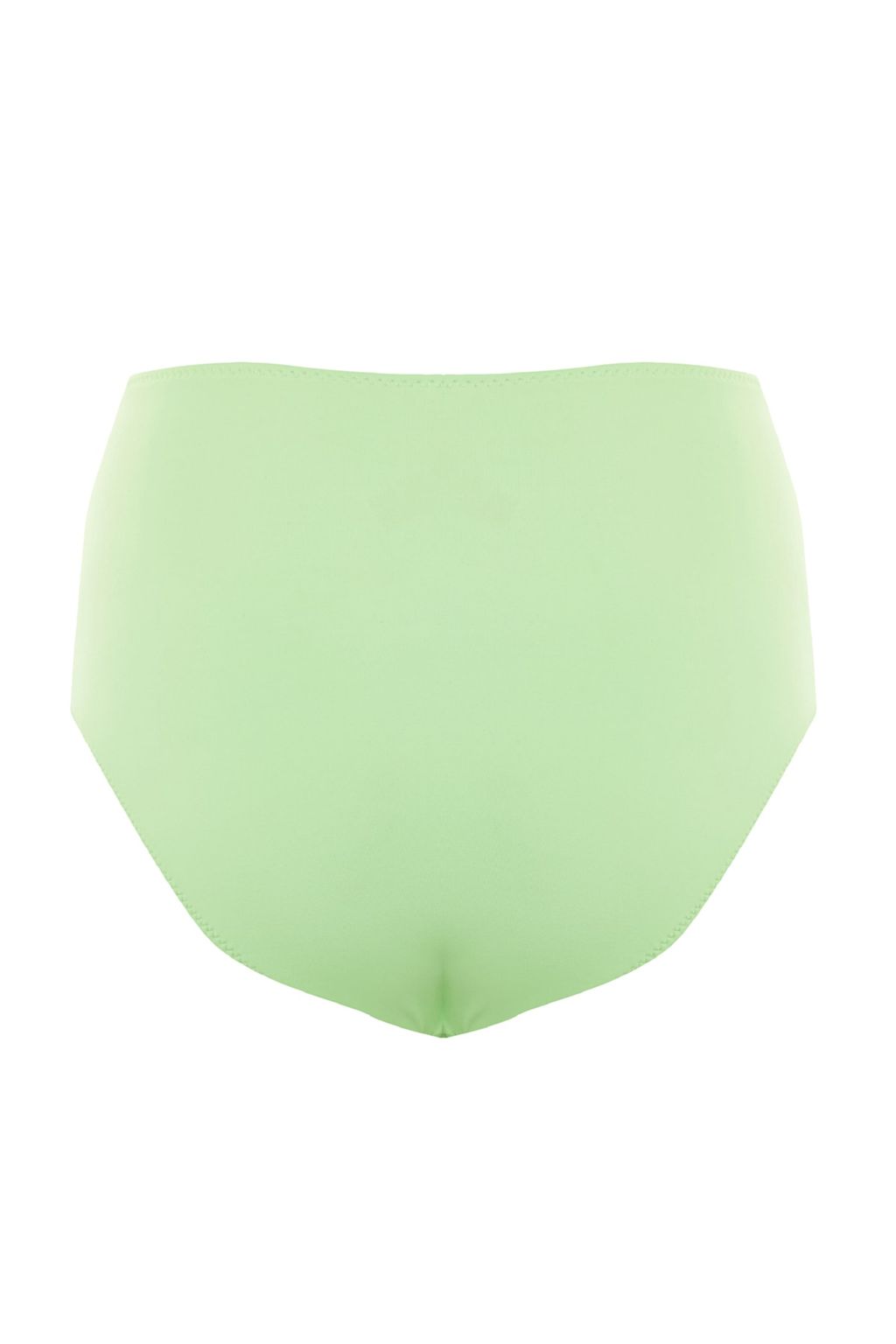 Ac?k Yesil Cut Out/Pencereli Yuksek Bel Regular Core Bikini Alt? TBESS20BA0184