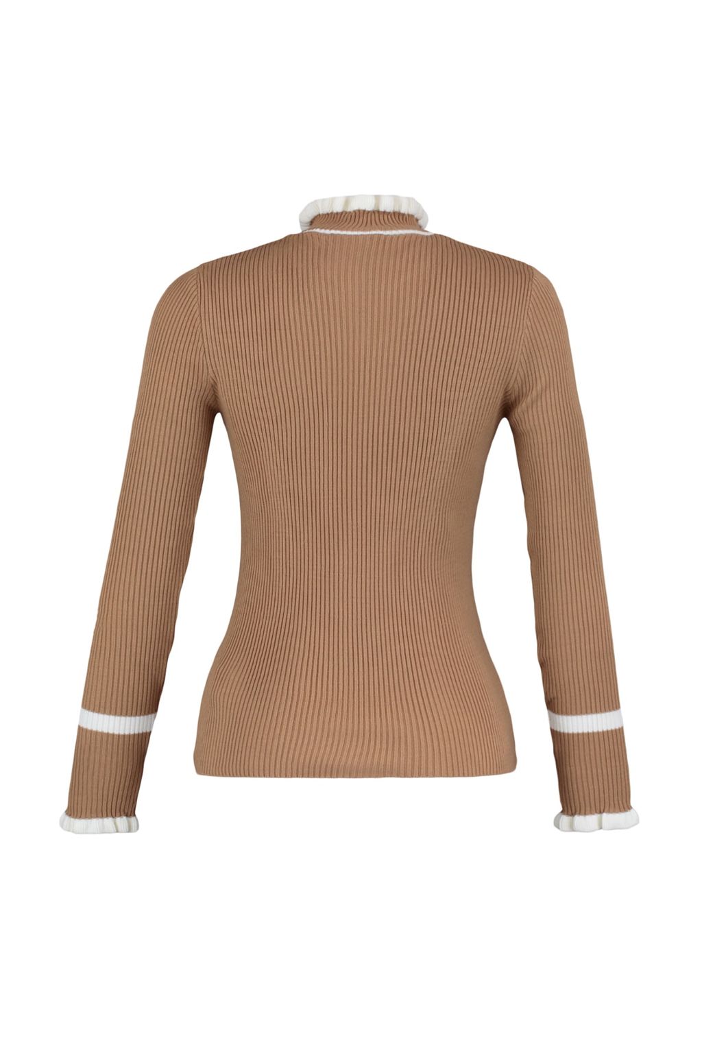 Tas Renk Bloklu Triko Kazak TWOAW22KZ1250 - Trendyolmilla фото 13