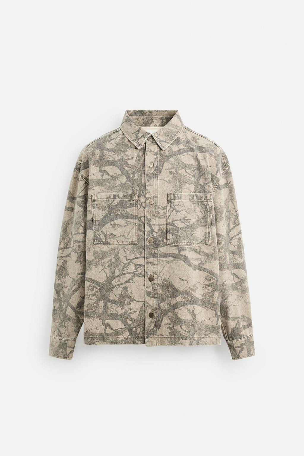 ABSTRACT PRINT OVERSHIRT - Zara фото 8