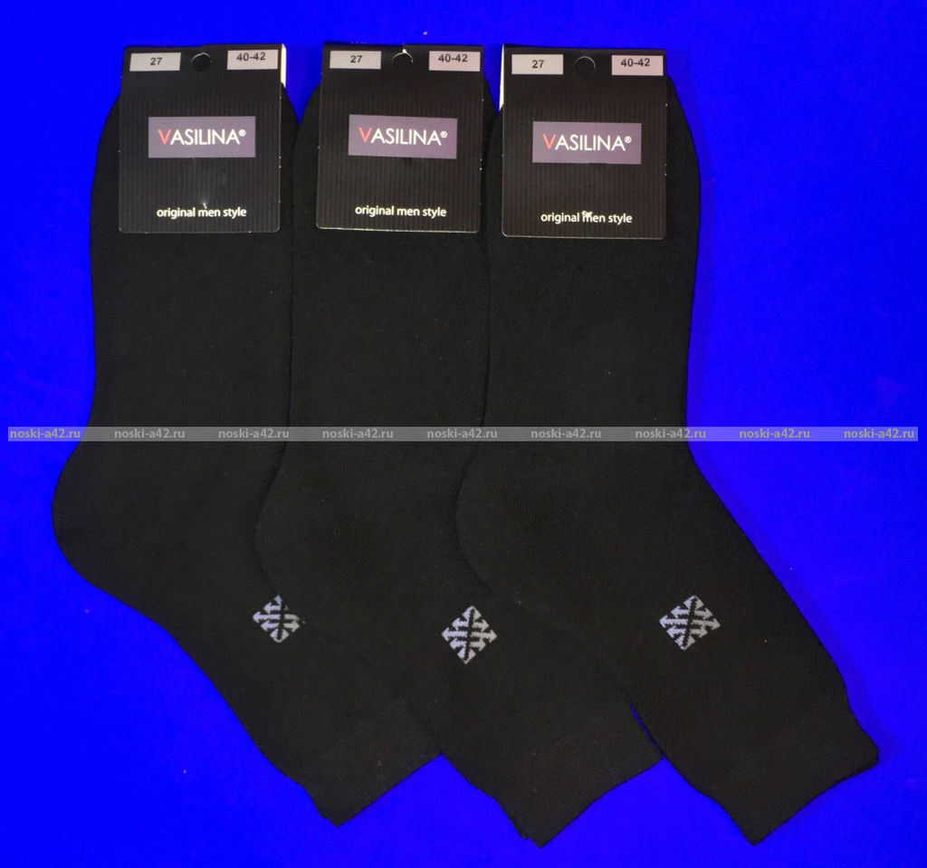 Цена за 10 пар. Василина носки мужские внутри махра хлопок